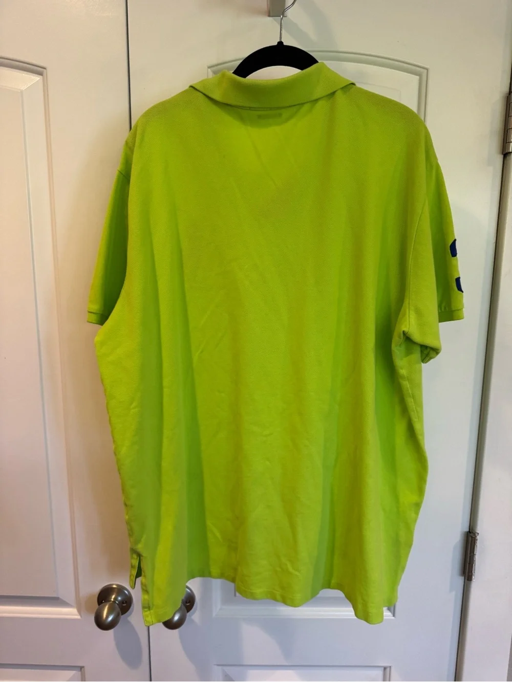 Polo Ralph Lauren Neon Green Large Purple Pony Polo Shirt size XXL